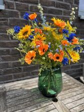 Zijden boeket Zomerkleuren