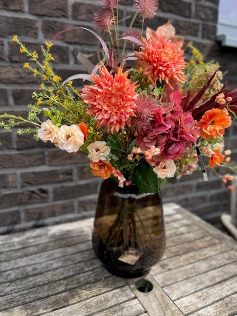 Zijden boeket Herfstkleuren