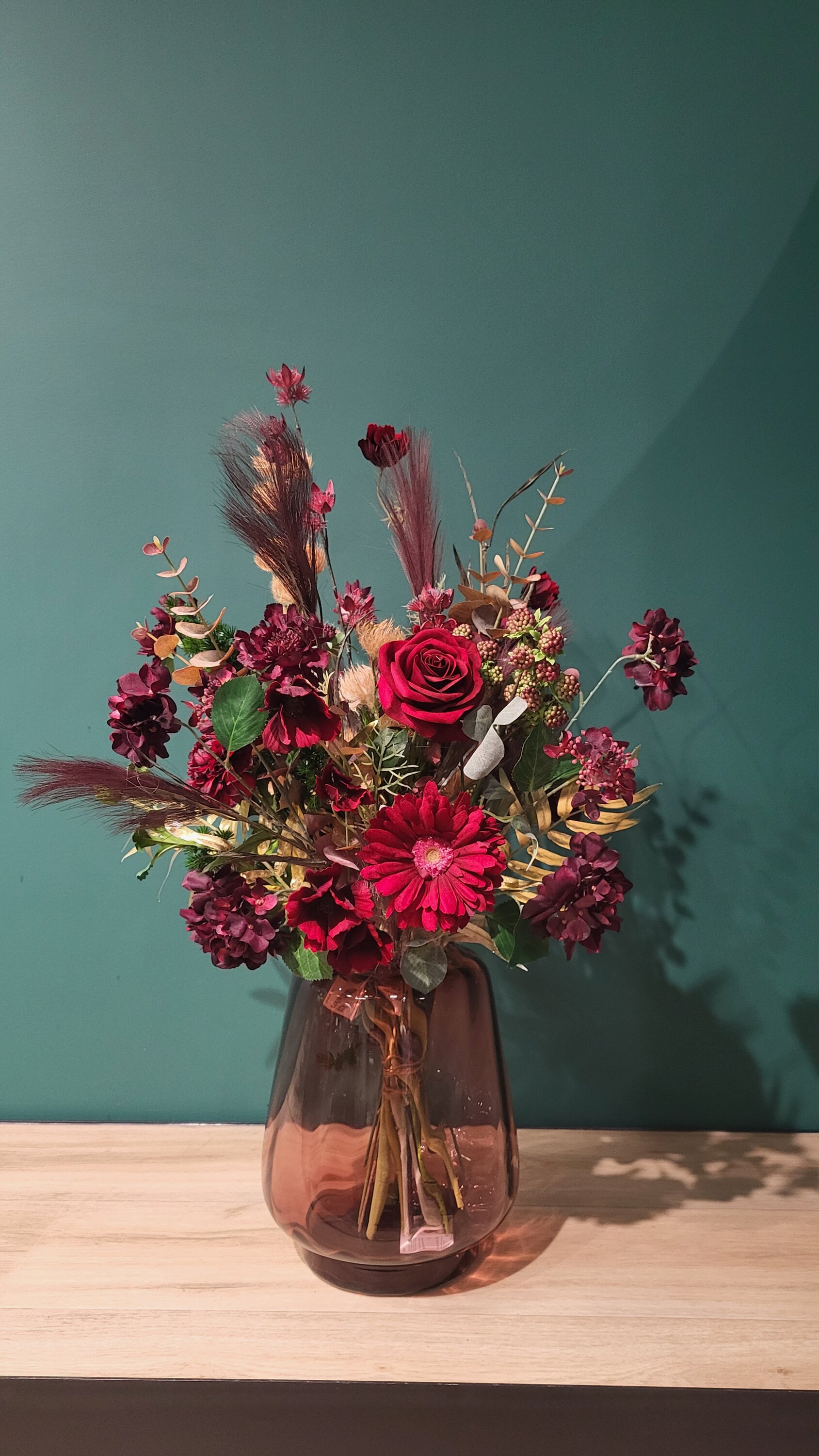 Zijden boeket winterkleuren