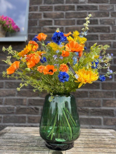 Zijden boeket Zomerkleuren